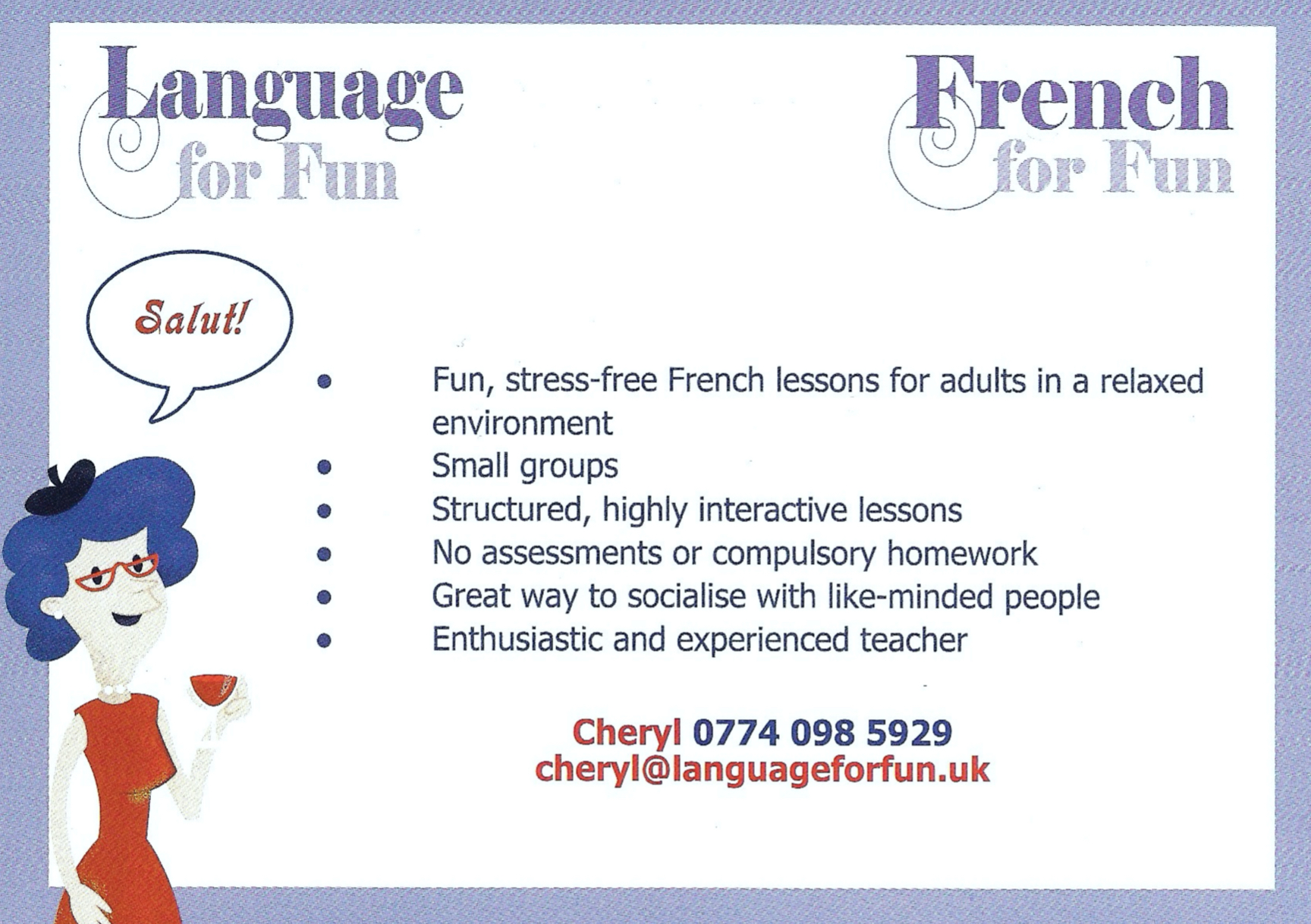 Enrolling now for April 2026 for Language for Fun in Perthshire