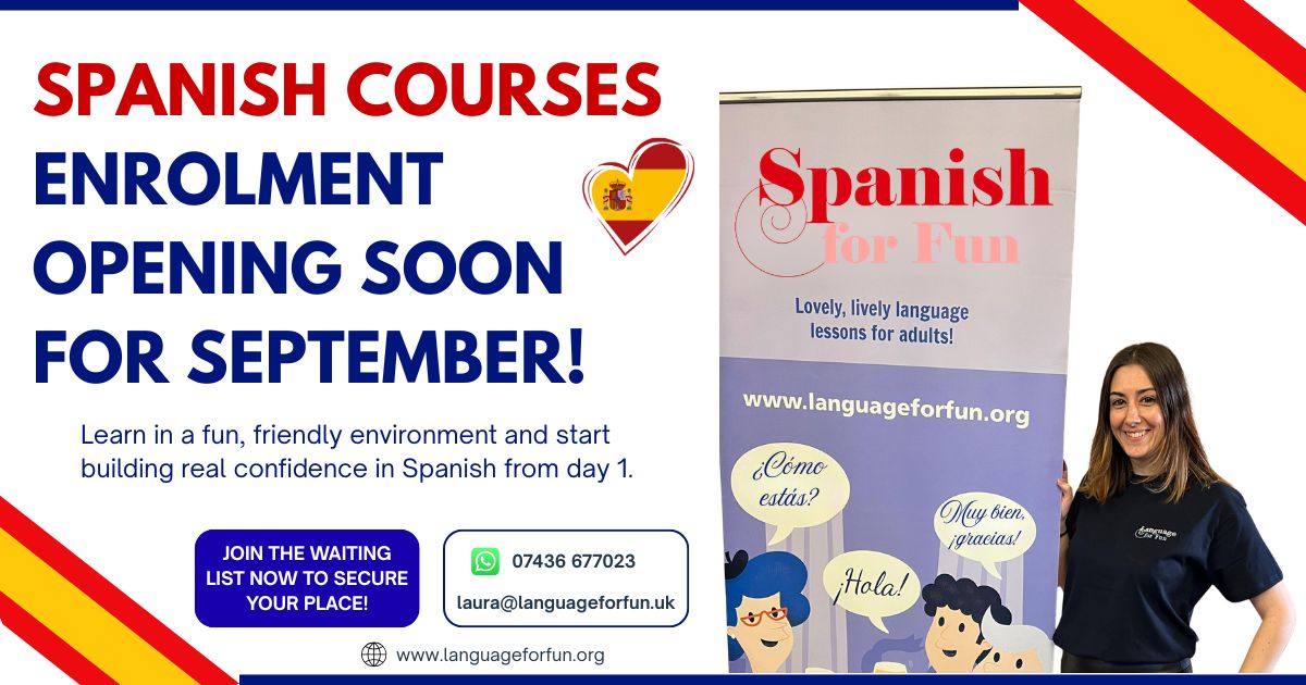 Enrol now for Spanish Courses Autumn Term – September 2026